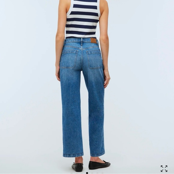Madewell The Emmett Wide-Leg Full Length Jean: Patch Pocket Edition - Picture 2 of 7